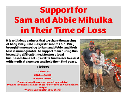 Product of The Week: Raffle to Benefit Sam and Abbie Mihulka