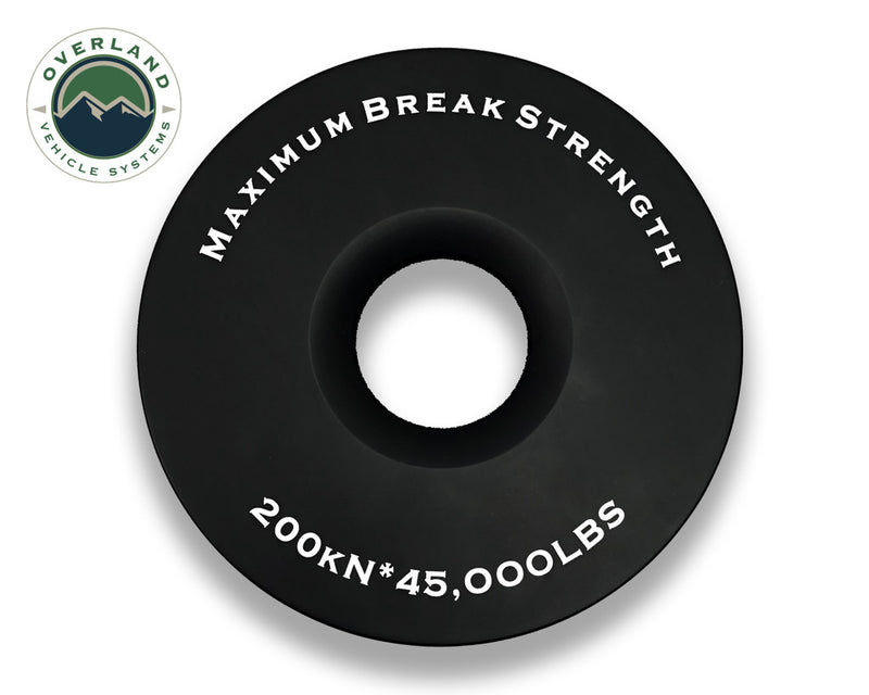 Load image into Gallery viewer, Combo Pack Soft Shackle 5/8&quot; With Collar 44,500 lb. and Recovery Ring 6.25&quot; 45,000 lb. Black - Vamoose Gear
