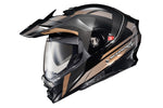 SCORPION EXO-AT960 MODULAR HELMET- HICKS BLACK/GOLD - Vamoose Gear Helmet
