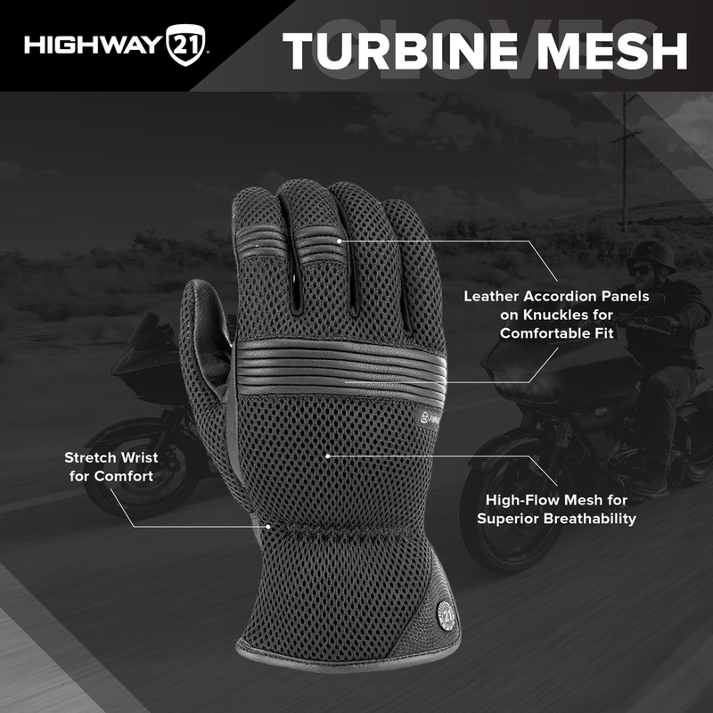 Load image into Gallery viewer, Highway 21: Turbine Mesh Gloves
