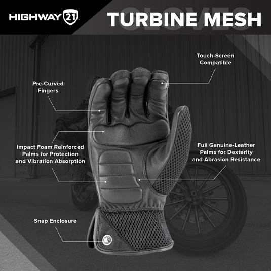 Highway 21: Turbine Mesh Gloves