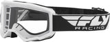 Fly Racing Focus Goggle Clear Lens - Vamoose Gear Eyewear White