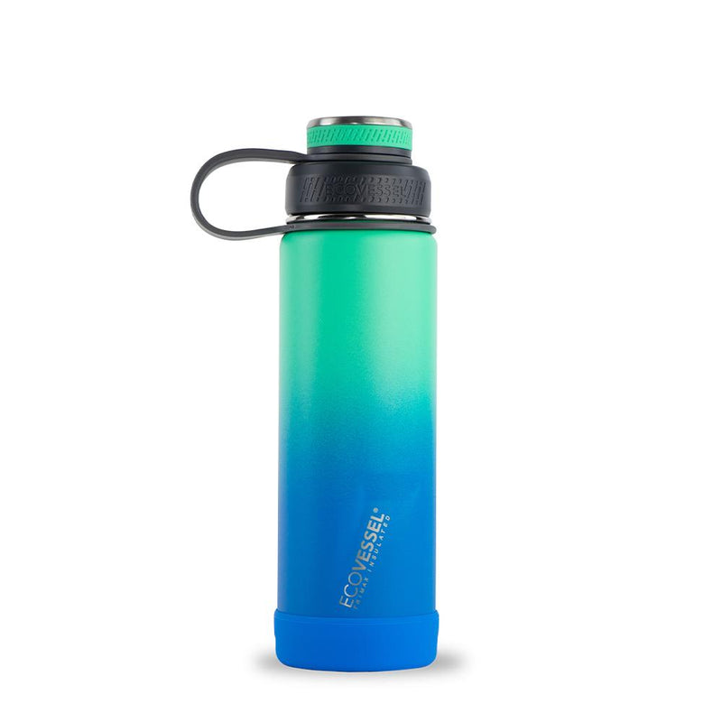 Load image into Gallery viewer, EcoVessel Boulder 20 oz Insulated Water Bottle w/ Strainer - Vamoose Gear Camping Northern Lights
