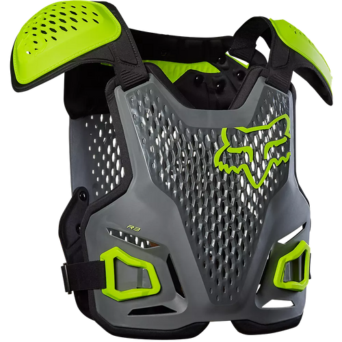 Fox R3 Chest Guard - Vamoose Gear RidingGear Small/Medium / Dark Shadow Gray