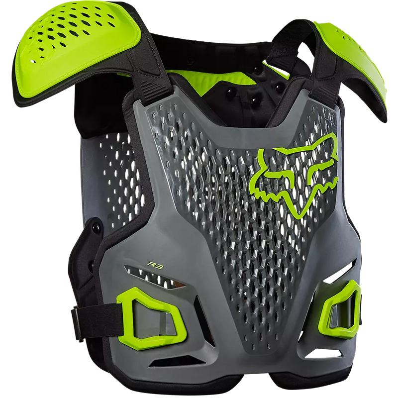 Load image into Gallery viewer, Fox R3 Chest Guard - Vamoose Gear RidingGear Small/Medium / Dark Shadow Gray
