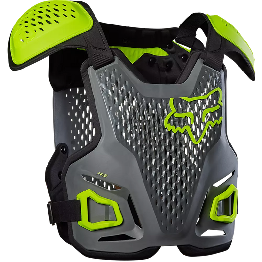 Fox R3 Chest Guard - Vamoose Gear RidingGear Small/Medium / Dark Shadow Gray