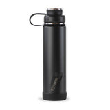 EcoVessel Boulder 24oz.Insulated Water Bottle w/ Strainer - Vamoose Gear Camping Black Shadow