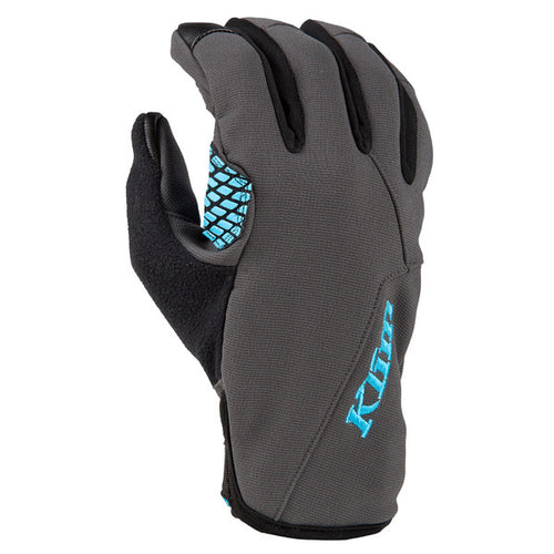 Klim Womens Versa Glove - Vamoose Gear Apparel Asphalt / Crystal Blue / Sm