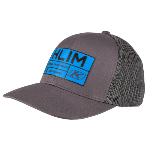 Klim VIN Hat - Vamoose Gear Apparel Asphalt/Electric Blue Lemonade