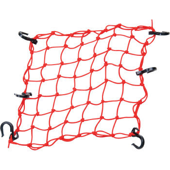 Adjustable Cargo Net 15"x15" - Vamoose Gear Accessory Red