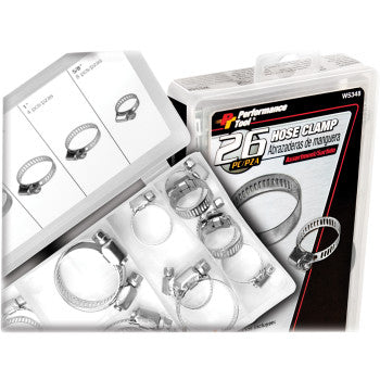 26-Piece Hose Clamp Assortment - Vamoose Gear tools