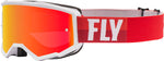 Fly Racing Zone Youth Goggle - Vamoose Gear Eyewear White/Red w/Mirror Brown Lens