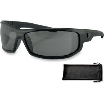 Bobster AXL Sunglasses Gloss Black / smoke lens - Vamoose Gear Eyewear