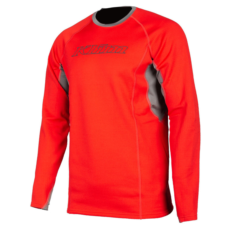 Load image into Gallery viewer, Klim Aggressor Shirt 3.0 - Base Layer - Chili Pepper / Castlerock Gray - Vamoose Gear Apparel
