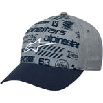 Alpinestars Hats - Various Styles - Snap Back - Vamoose Gear Apparel Chaos Grey heather