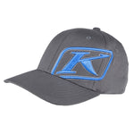 Klim Rider Hat - Flexfit Style - Vamoose Gear Apparel Sm/Med / Asphalt/Electric Blue Lemonade