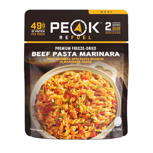 PeakRefuel - Beef Pasta Marinara - Vamoose Gear Food