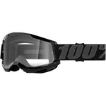 100% Strata 2 Goggles - Vamoose Gear Eyewear Black/Clear Lens