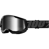 100% Strata 2 Goggles - Vamoose Gear Eyewear Black/Mirror Silver Lens