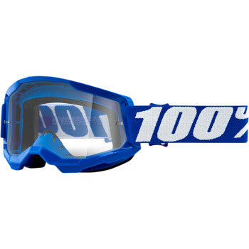 Load image into Gallery viewer, 100% Strata 2 Goggles - Vamoose Gear Eyewear Blue/Clear Lens
