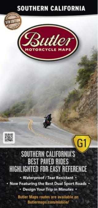 Load image into Gallery viewer, Butler Motorcycle Maps - Vamoose Gear Maps So. California G1
