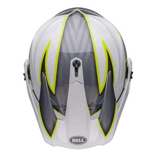 Bell Helmets - MX-9 Adventure MIPS - Dalton White/Hi-Viz Yellow - Vamoose Gear Helmet