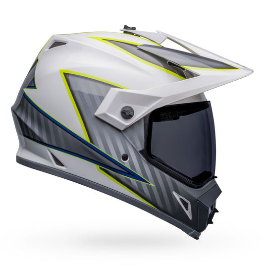 bell dual sport motorcycle helmets Bell MX-9 Adventure Dalton MIPS Helmet Small White/Hi-Viz Yellow