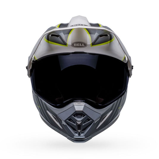 Bell Helmets - MX-9 Adventure MIPS - Dalton White/Hi-Viz Yellow - Vamoose Gear Helmet