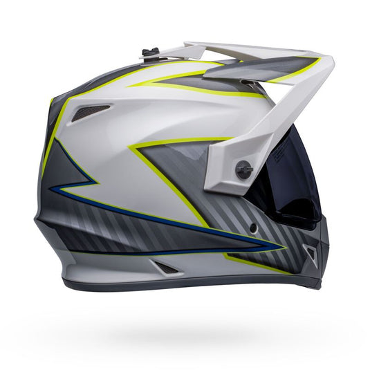 Bell MX-9 Adventure Dalton MIPS Helmet Small White/Hi-Viz Yellow