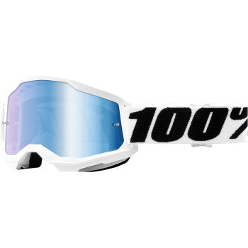 Load image into Gallery viewer, 100% Strata 2 Goggles - Vamoose Gear Eyewear Everest/Mirror Blue Lens
