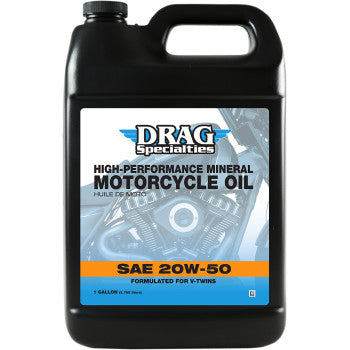Drag Specialties V-Twin High-Performance Mineral Oil - 20W50 - 1 US Gal - Vamoose Gear Oil