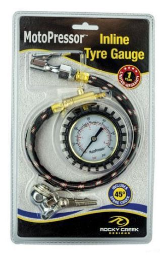 Load image into Gallery viewer, MOTOPRESSOR Inline Tire Gauge - Vamoose Gear Tools
