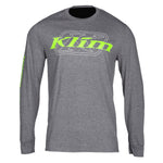 Klim K Corp Long Sleeve TShirt - Charcoal / Electric Gecko - Vamoose Gear Apparel