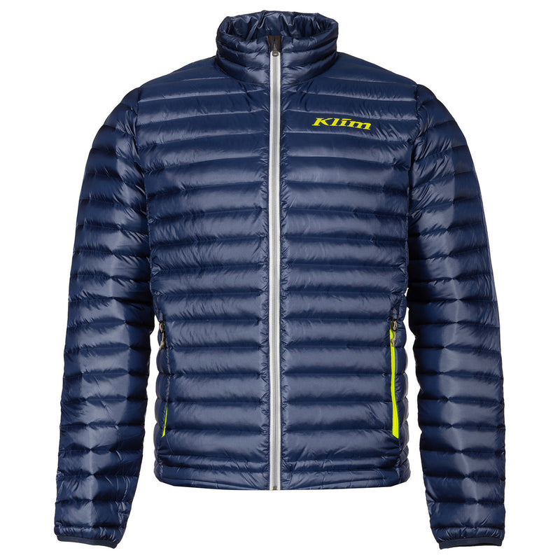 Load image into Gallery viewer, Klim Maverick Down Jacket - Navy Blue / Hi Vis - Vamoose Gear Apparel
