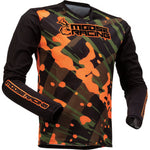 Moose Racing Youth Mesh Agroid Jersey - Black/Orange/Green Camo - Vamoose Gear Apparel