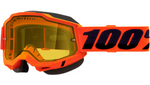 100% Accuri 2 Snow Goggles - Vamoose Gear Neon Orange/Yellow Lens