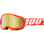 100% Strata 2 Goggles - Vamoose Gear Eyewear Orange/Gold Mirrored Lens