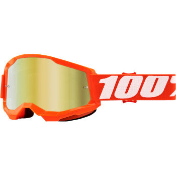 Load image into Gallery viewer, 100% Strata 2 Goggles - Vamoose Gear Eyewear Orange/Gold Mirrored Lens
