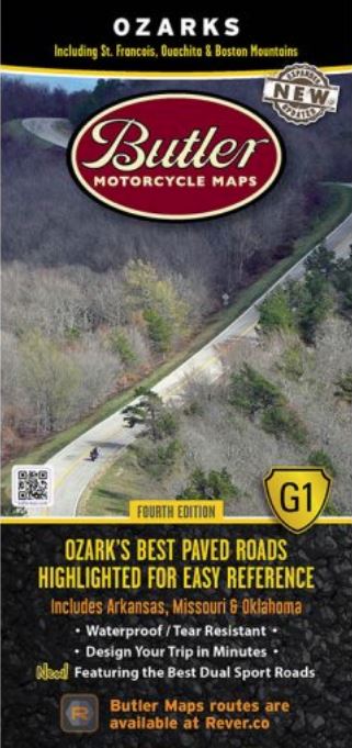 Load image into Gallery viewer, Butler Motorcycle Maps - Vamoose Gear Maps Ozarks G1
