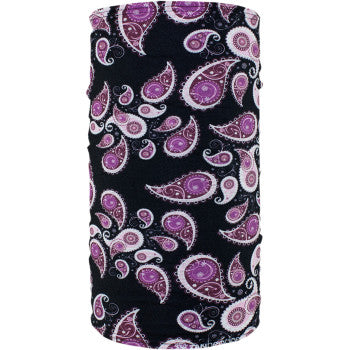 Zan Headgear Fleece Neck Tube - Vamoose Gear Purple Paisley