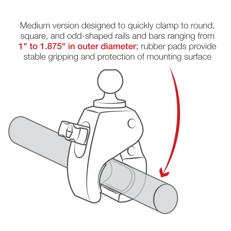 Load image into Gallery viewer, Tough Claw Med Tough-Claw 1&quot; Ball - Vamoose Gear Accessory
