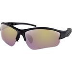 Bobster Rapid Sunglasses Matte Black / purple & yellow mirror lens - Vamoose Gear Eyewear