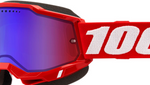 100% Accuri 2 Snow Goggles - Vamoose Gear Red/Red-Blue Mirror Lens