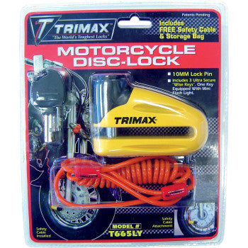 Trimax Rotor / Disc Lock - Vamoose Gear Motorcycle Accessories 10MM