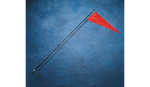 7' Black Pole and Flag - Vamoose Gear Safety