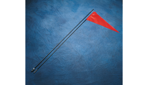 7' Black Pole and Flag - Vamoose Gear Safety