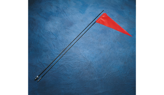 7' Black Pole and Flag - Vamoose Gear Safety