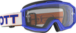 Scott OTG Goggle - Over the glasses - Vamoose Gear Eyewear Blue/White Clear Lens