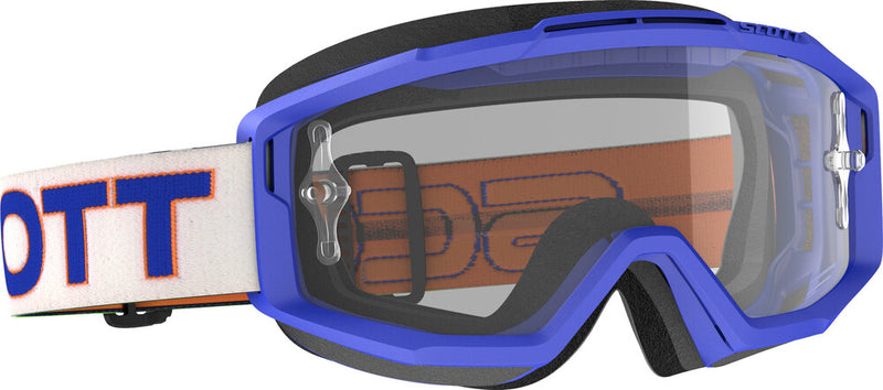 Load image into Gallery viewer, Scott OTG Goggle - Over the glasses - Vamoose Gear Eyewear Blue/White Clear Lens
