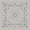 Bandanas - Vamoose Gear Apparel Silver Paisley